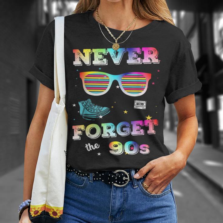 Never Forget 90S Retrointage Never Forget T-Shirt Geschenke für Sie