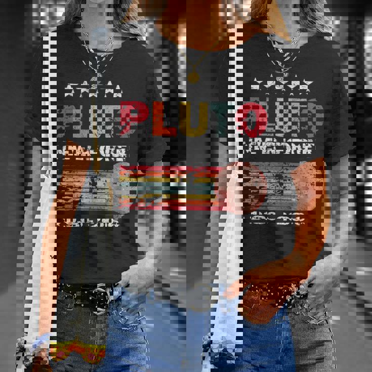 Never Forget Pluto Retrointage 1930 2006 Idea T-Shirt Geschenke für Sie