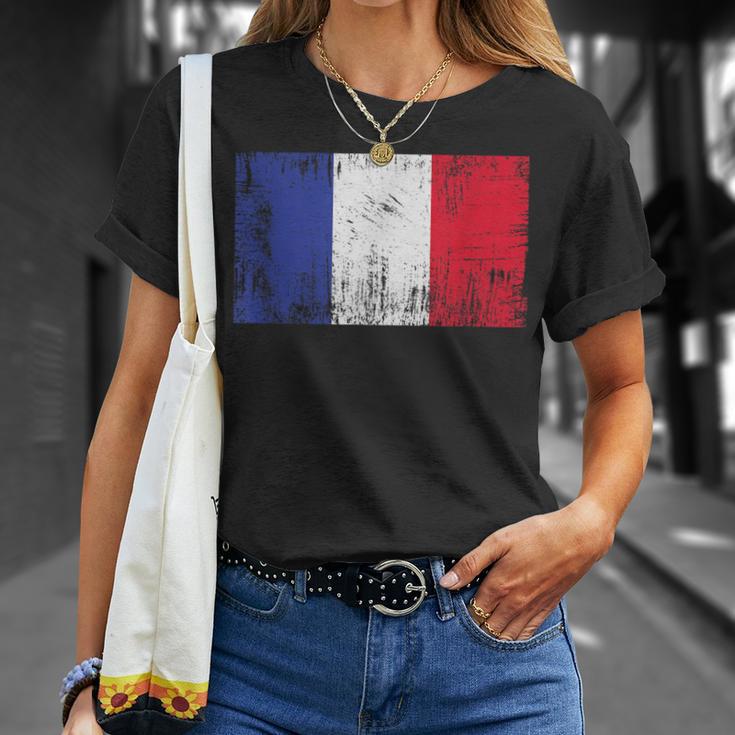 France Flag French Flag Football Fan T-Shirt Geschenke für Sie