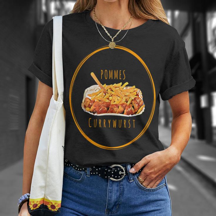 French Currywurst Barrier Mayo Ketchup T-Shirt Geschenke für Sie