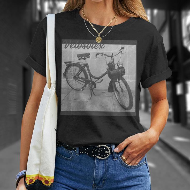 French Old Bike Front Wheel Driveelosolex T-Shirt Geschenke für Sie