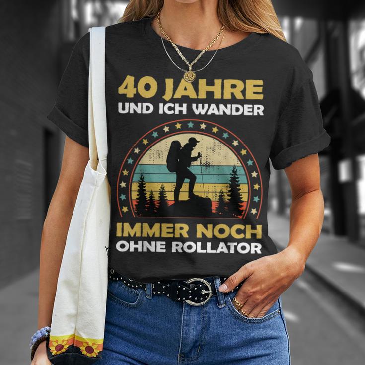 40 Year Old Birthday Mountain & Walking Hiking T-Shirt Geschenke für Sie