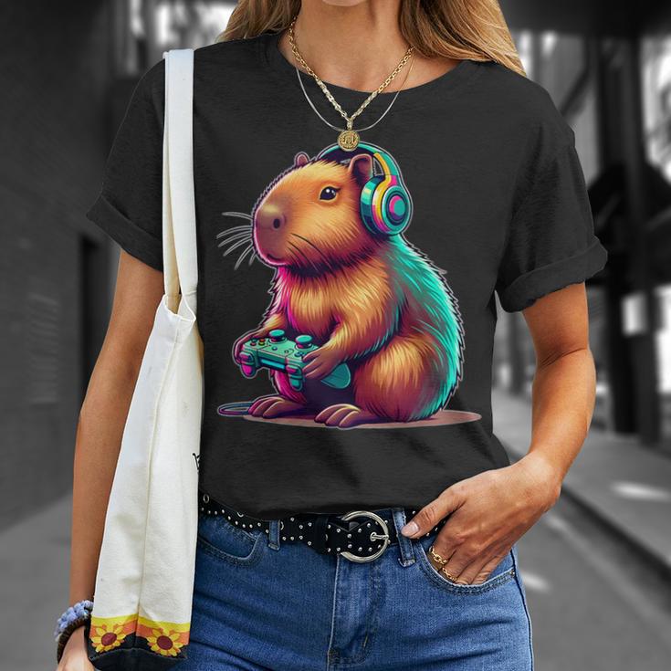 Capybara Gamerideo Games Lovers Capybara T-Shirt Geschenke für Sie