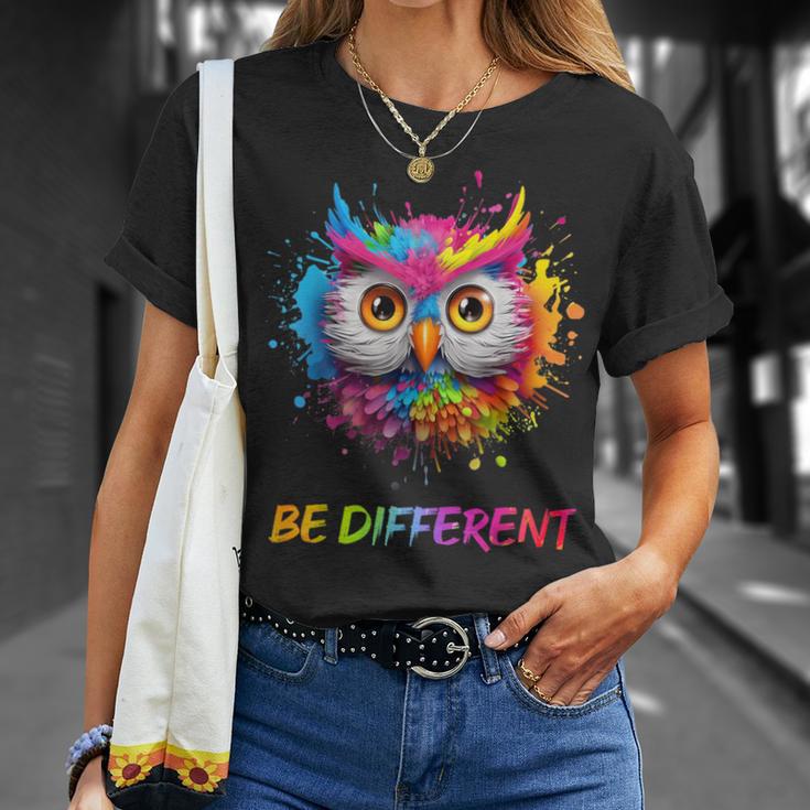 Colourful Owl T-Shirt Geschenke für Sie