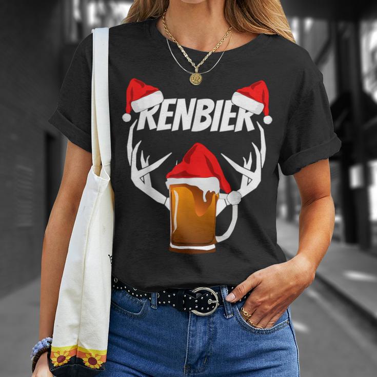 Saying Beer Renbier Reindeer Saufen Alcohol T-Shirt Geschenke für Sie