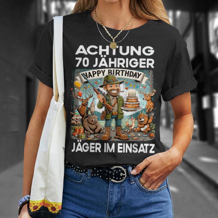 Hunter Forester Birthday 70 Years Old T-Shirt Geschenke für Sie