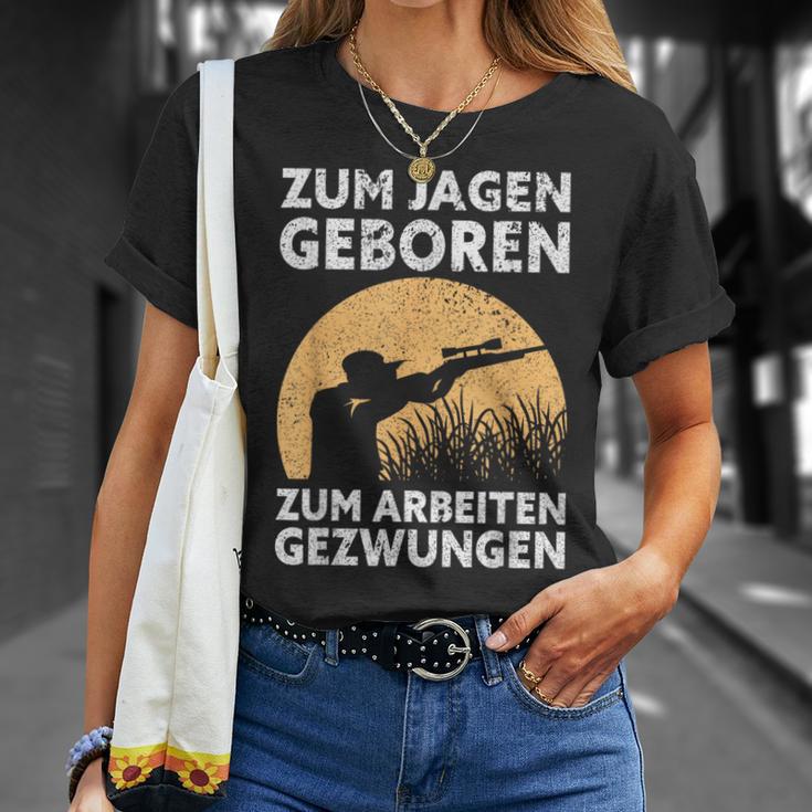 Hunter Zum Jagen Geboren S T-Shirt Geschenke für Sie