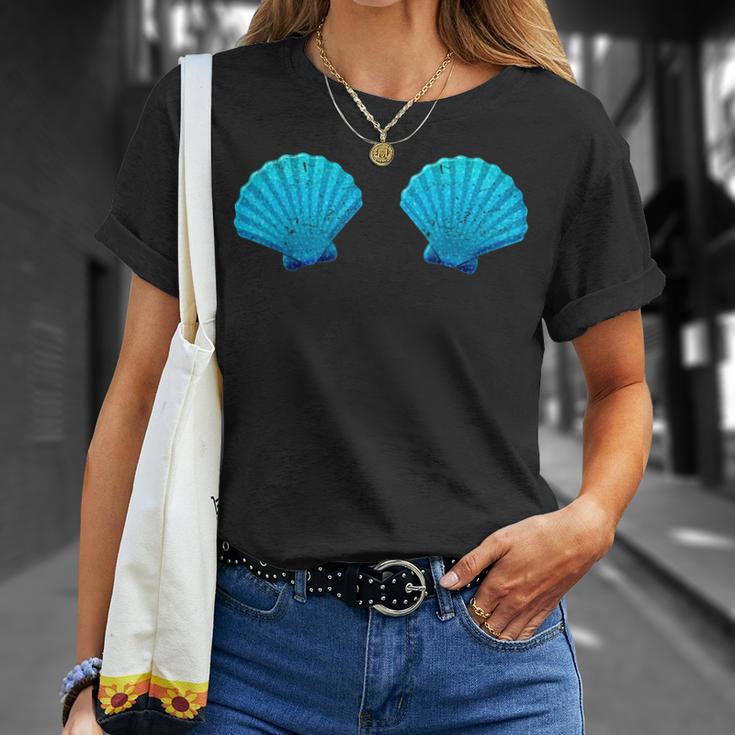 Mermaid Shell Bra Top Festival Shell Party T-Shirt Geschenke für Sie