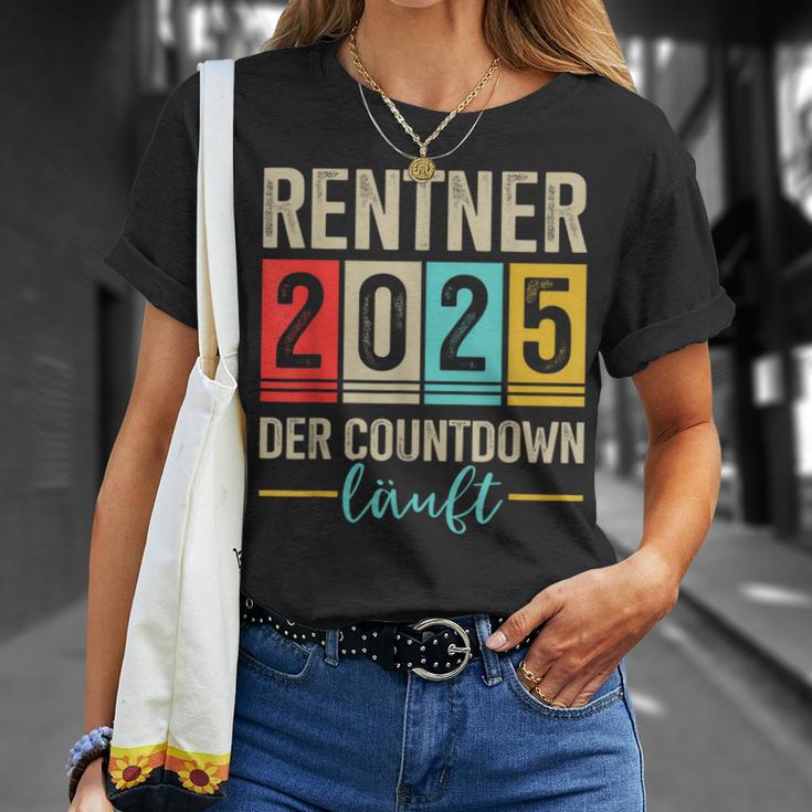 Pensioner 2025 Countdown Running For Retirement T-Shirt Geschenke für Sie