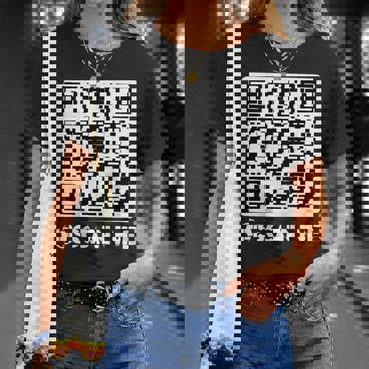 Qr President Trump Dancing Code 4547 On Back T-Shirt Gifts for Her