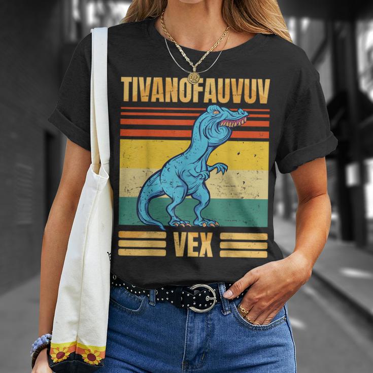 T-Rex Tyrannosaurus Tivanofauvuvex Meme T-Shirt Geschenke für Sie