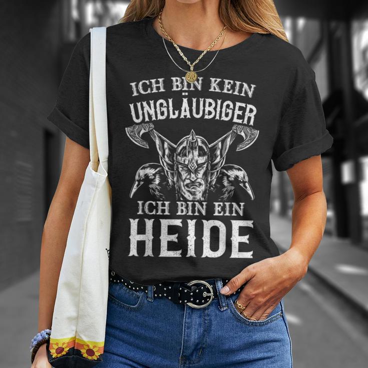 Germaniking Ich Bin Kein Unbelubiger Ich Bin Ein Heide T-Shirt Geschenke für Sie