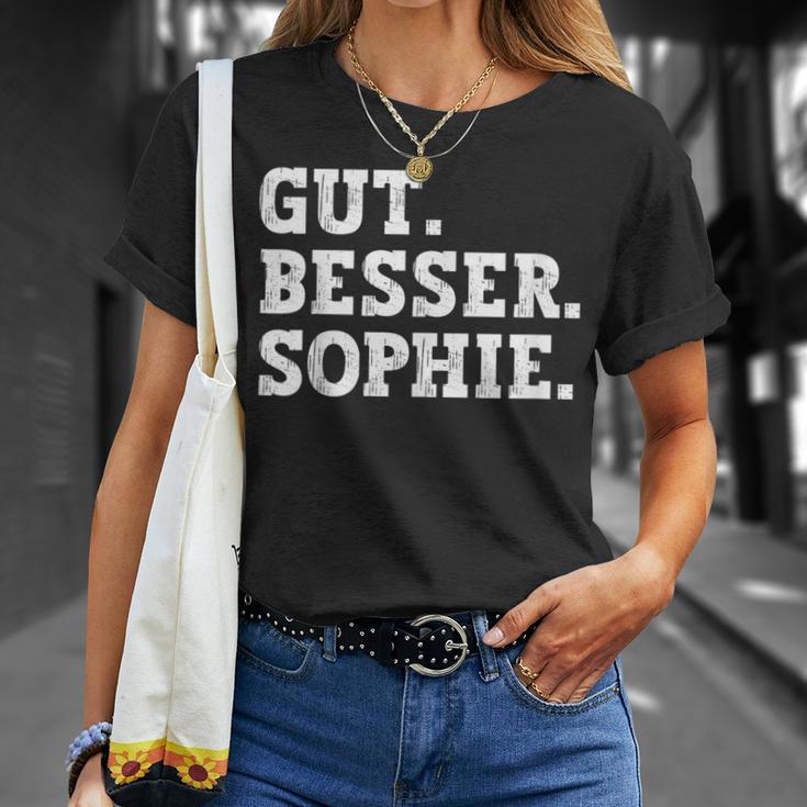 Gut Besser Sophie Saying First Name Sophie T-Shirt Geschenke für Sie