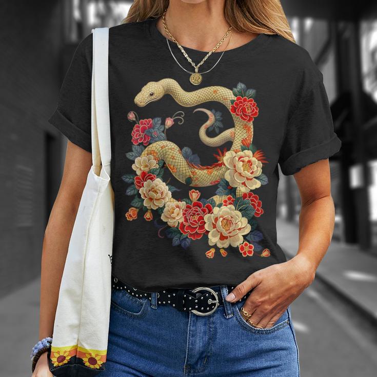 Happy Lunar New Year 2025 Year Of The Snake Zodiac T-Shirt Geschenke für Sie