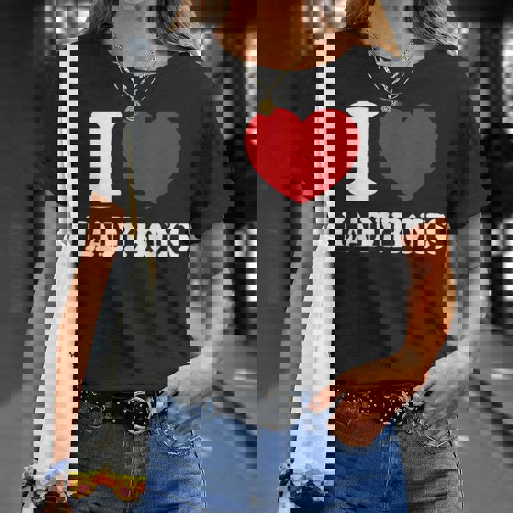 I Heart Love Ladyboys Asia Lover Thailand Ladyboy T-Shirt Gifts for Her