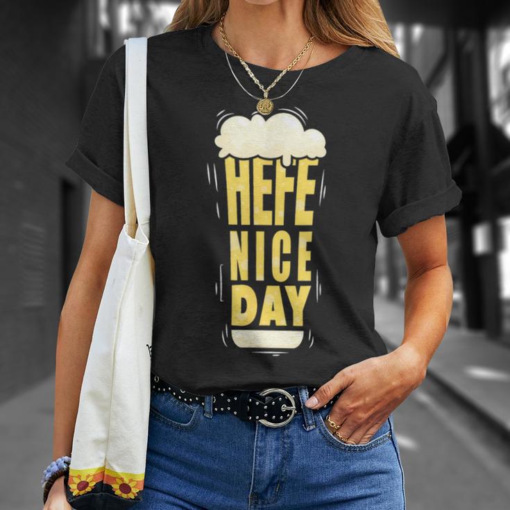 Hefeweizen Yeast Nice Day For A Wheat Beer Fan T-Shirt Geschenke für Sie