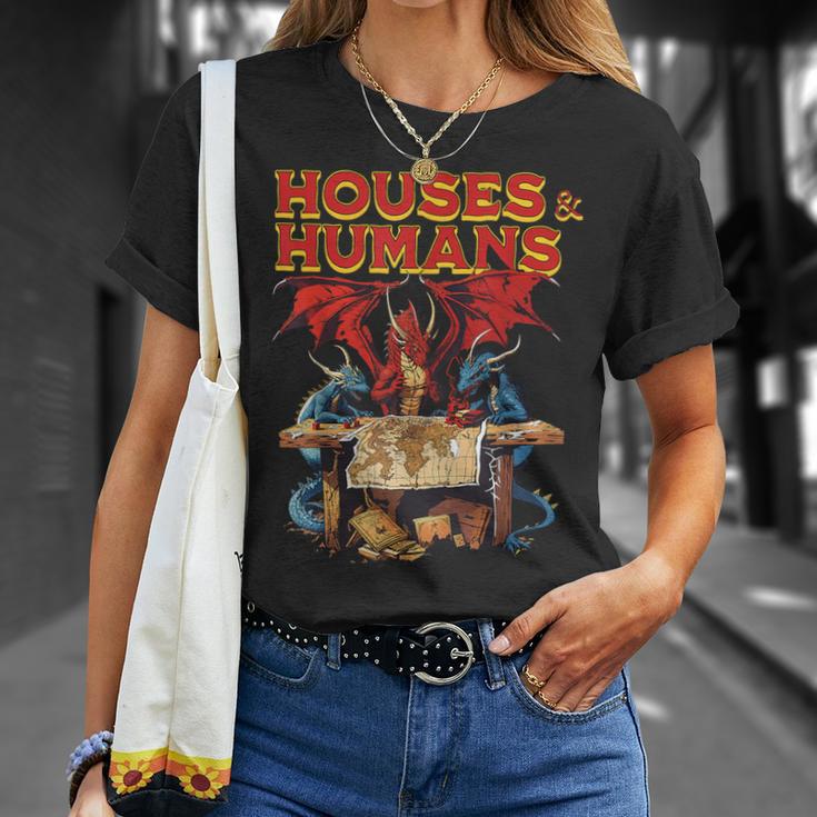 Houses And Humans Gamer Gamingintage Retro 90S T-Shirt Geschenke für Sie