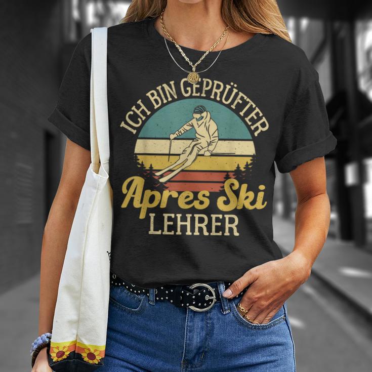 Ich Bin Geprüfter Apres Ski Teacher Huts Party Skiing T-Shirt Geschenke für Sie