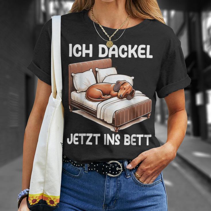 Ich Dachshund Jetzt Ins Bett Sleep Pyjama T-Shirt Geschenke für Sie