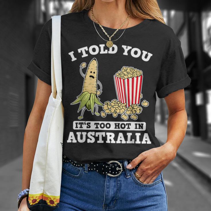 Ich Habe Dir Gesagt Ein Roadtrip Durch Australien Souvenir Popcorn Witz Reisen T-Shirt Geschenke für Sie