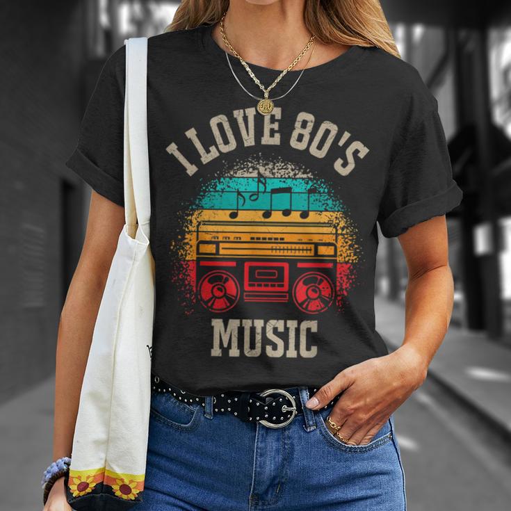 Ich Liebe 80Er Jahre Musik T-Shirt Geschenke für Sie