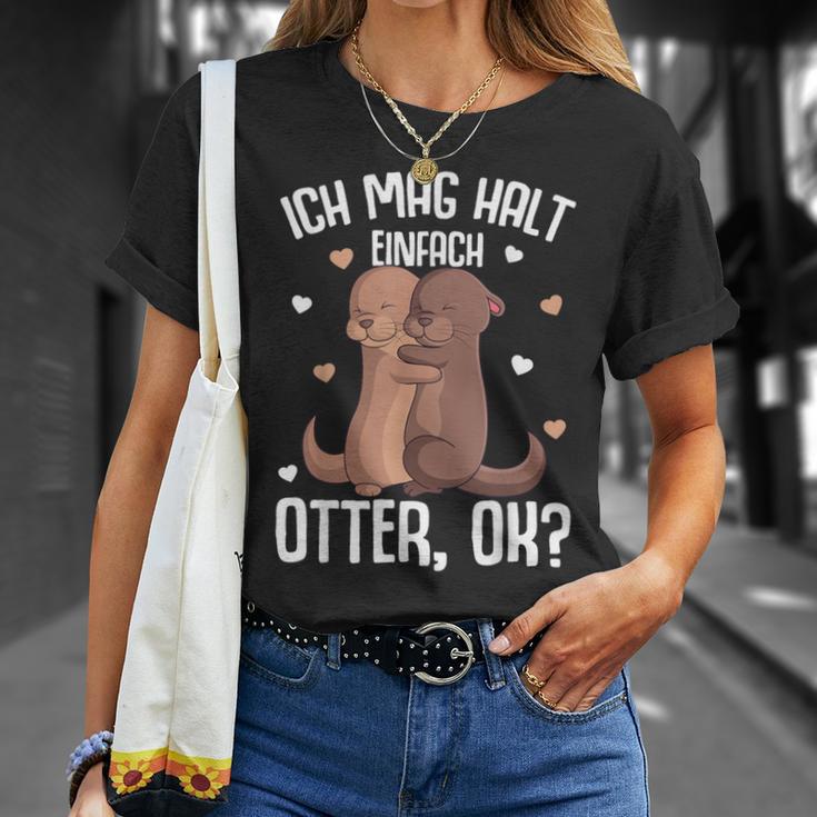 Ich Mag Halt Otter Seeotter Children's Girls' Women's T-Shirt Geschenke für Sie