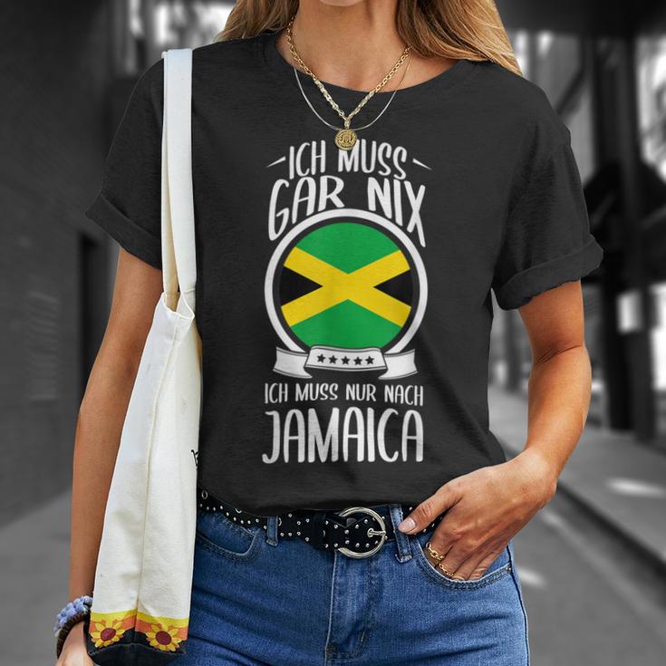 Ich Muss Gar Nix Ich Muss Nur Nach Jamaica T-Shirt Geschenke für Sie