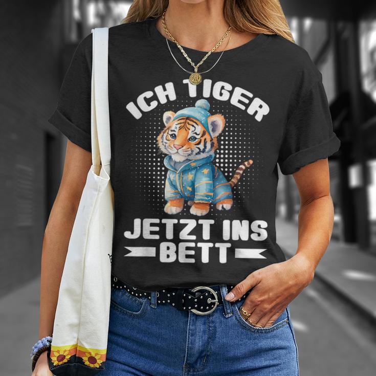 Ich Tiger Jetzt Ins Bett Schlafen Pyjamas Tired Pyjama T-Shirt Geschenke für Sie