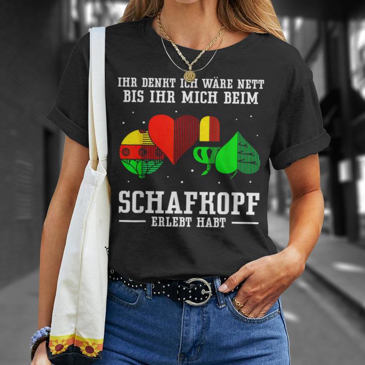 Ihr Denkt Ich Wäre Nett Sheepkopf T-Shirt Geschenke für Sie