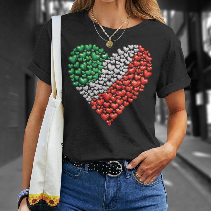 Italy Flag Heart Of Passion For Italy T-Shirt Geschenke für Sie