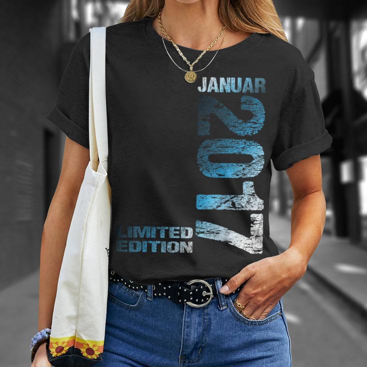 January 2017 Boy Girl 8Th Birthday Limited Edition T-Shirt Geschenke für Sie