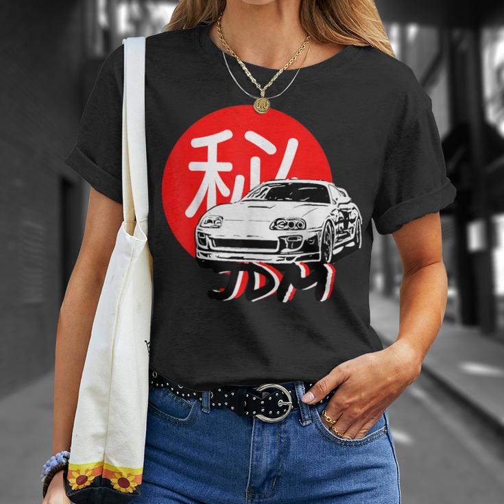 Jdm Cars Motorsport Supra Jdm Coche Motorsport Idea De Regalo Camiseta unisex Regalos para ella