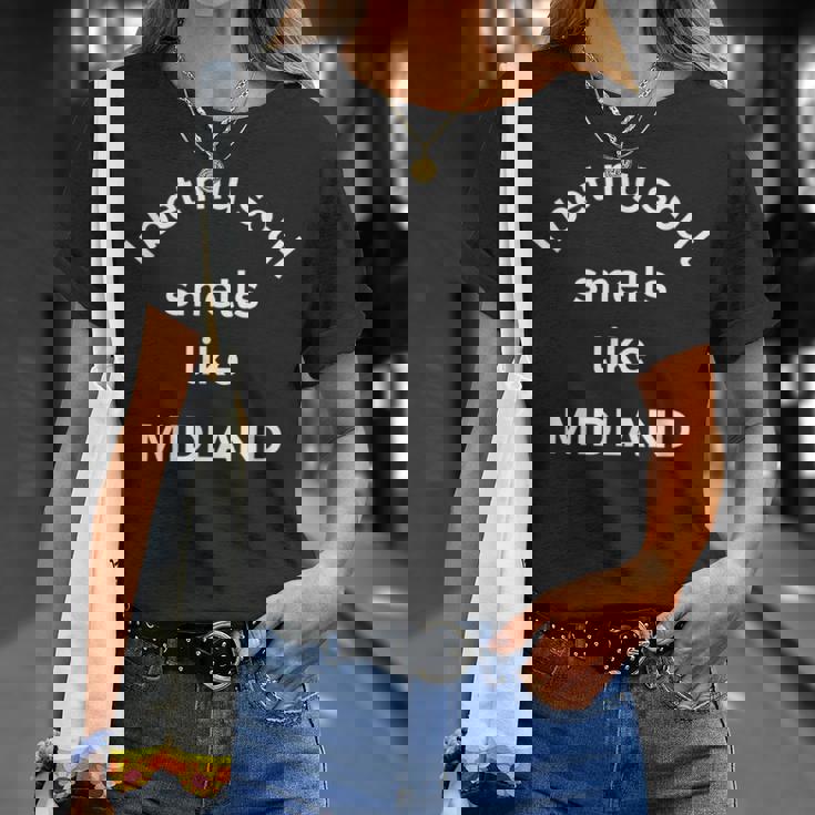 Je Parie Que Mon Âme Sent Comme Laille Natale De Midland Texas T-Shirt Cadeaux pour elle