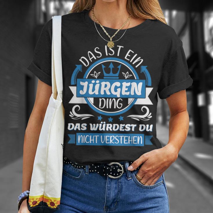 Jürgen Name First Name Day Das Ist Ein Jürgen Ding T-Shirt Geschenke für Sie