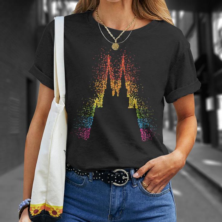 Kölner Dom Regenbogen Regenbogenfahne Pride Lgbtq Lesbisch T-Shirt Geschenke für Sie