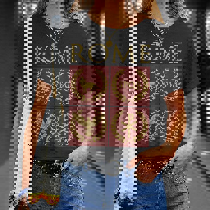 La Historia De Roma La Antigua Roma Camiseta unisex Regalos para ella