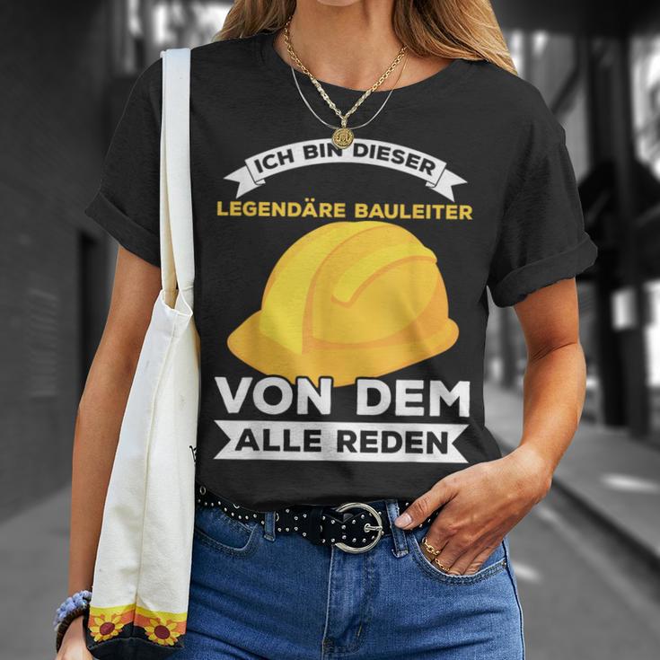 Legendary Construction Manager Builder Construction Site Saying T-Shirt Geschenke für Sie