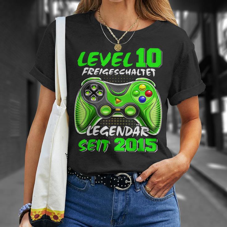 Level 10 Birthday Boy Gamer 2015 10Th Birthday T-Shirt Geschenke für Sie