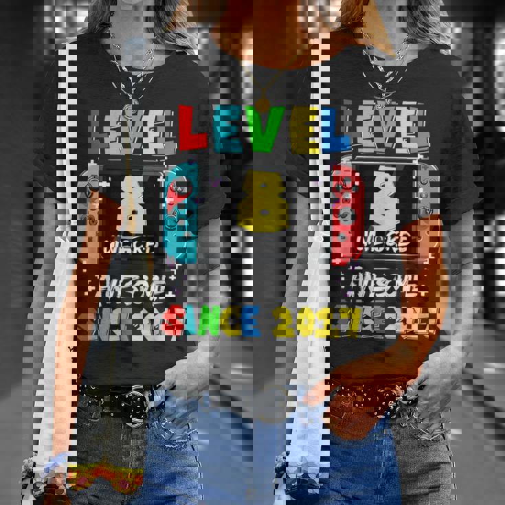Level 8 Freigeschaltet Fantastisch Seit Dem 8 Geburtstagon Gaming 2017 T-Shirt Geschenke für Sie