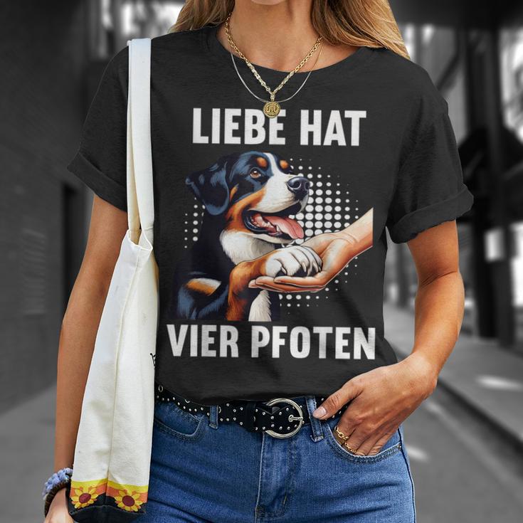 Liebe Hatier Pfoten Appenzeller Mountain Dog T-Shirt Geschenke für Sie