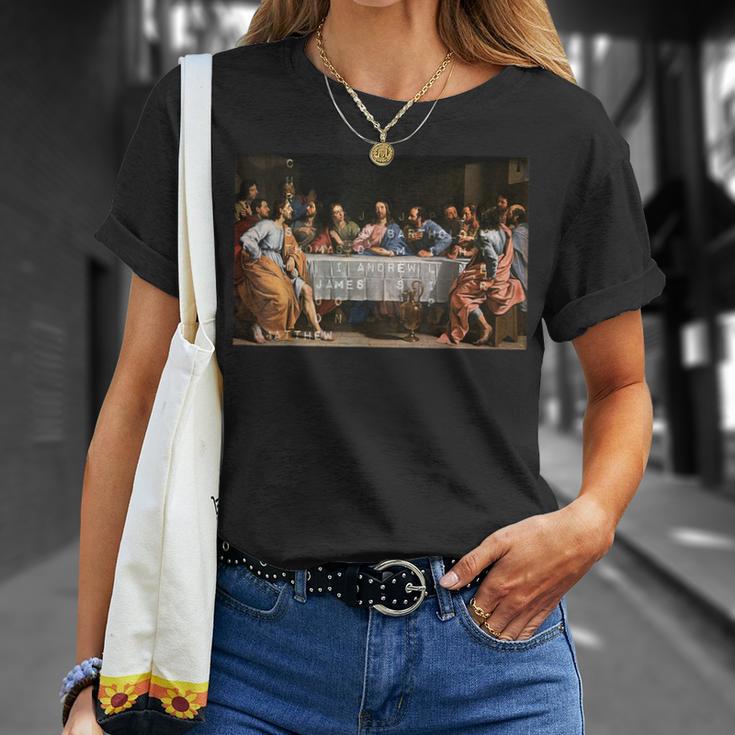 The Lord Jesus Christ With 12 Apostles On The Supper Of The Father S T-Shirt Geschenke für Sie