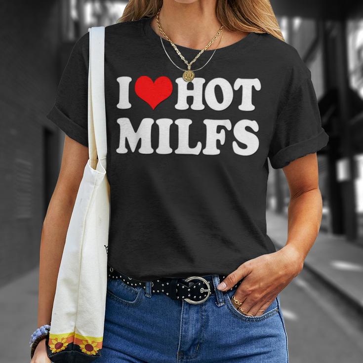 I Love Hot Milfs I Heart Hot Milfs Couple Set T-Shirt Geschenke für Sie