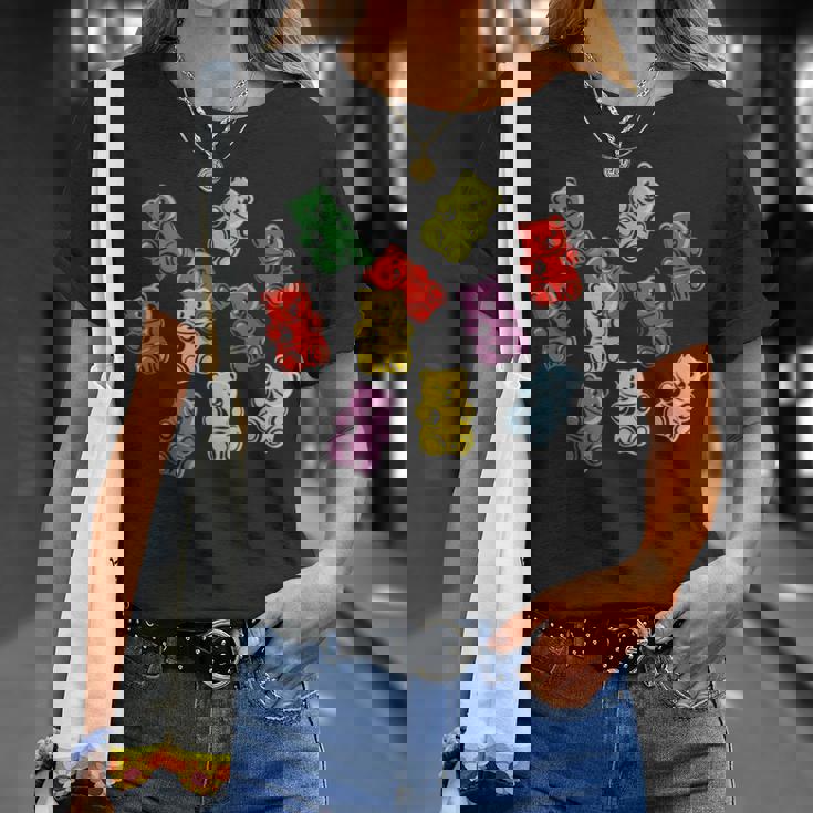 Lustiger Gummibärchen Bonbon-Mix T-Shirt Geschenke für Sie