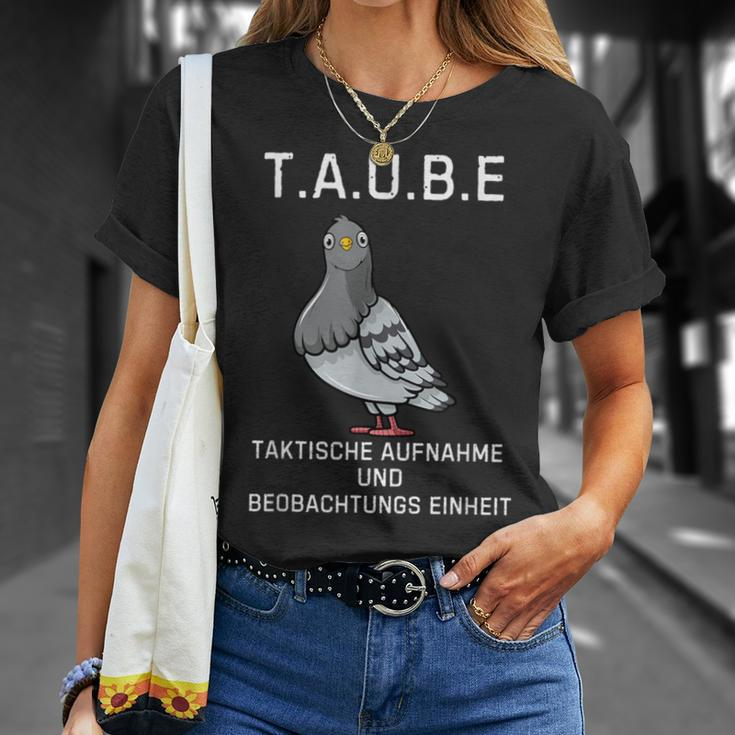 Lustiges Tauben Überwachungs- Deutsches Meme T-Shirt Geschenke für Sie