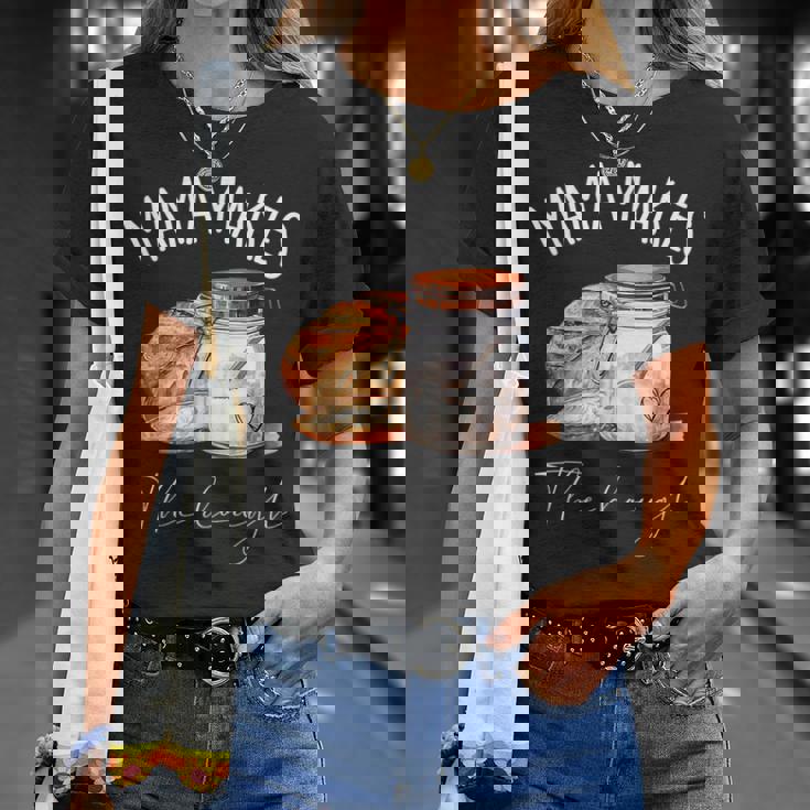 Mama Makes The Dough Sour Dough Bread Homemade Mom T-Shirt Gifts for Her