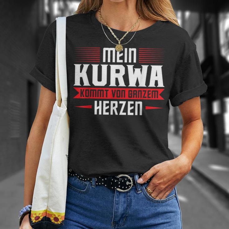 Mein Kurwa Kommton Ganzem Herz Polen Kurwa T-Shirt Geschenke für Sie