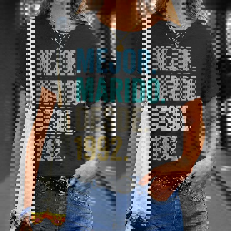Mejor Marido Desde 1992 33 Aniversario De Boda 33 Años Camiseta unisex Regalos para ella