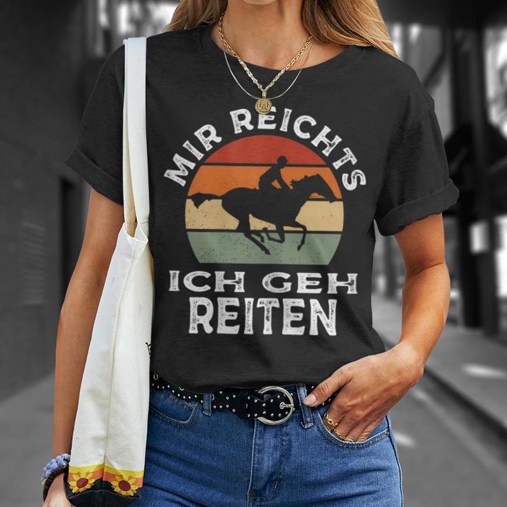 Mir Reichts Ich Geh Reitenintage Retro Rider S T-Shirt Geschenke für Sie