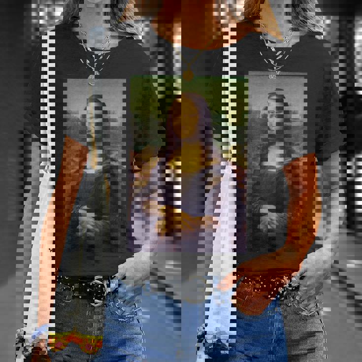 Mona Lisa Leonardo Dainci Historia Del Arte Arte Renacimiento Camiseta unisex Regalos para ella