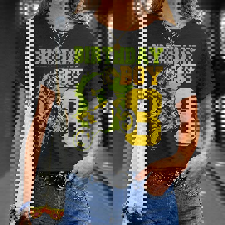 Motocross Mx 8º Regalo 8 Años De Edad Dirt Bike Fiesta De Cumpleaños Camiseta unisex Regalos para ella